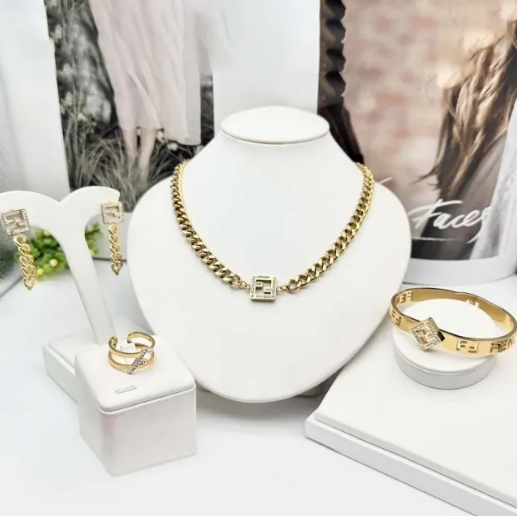 Stainless steel jewelry necklace Bracelet ring Earrings Wholesale