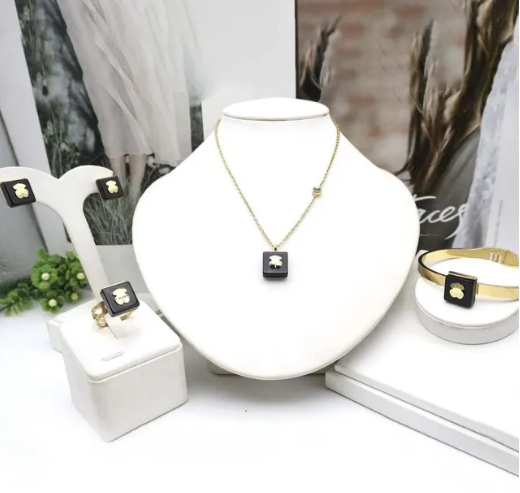 Stainless steel jewelry necklace Bracelet ring Earrings Wholesale