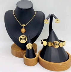 Stainless steel jewelry necklace Bracelet ring Earrings Wholesale