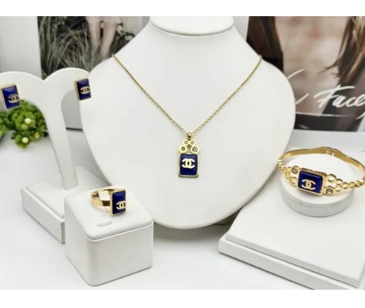 Stainless steel jewelry necklace Bracelet ring Earrings Wholesale