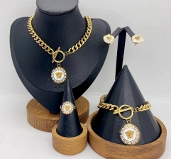 Stainless steel jewelry necklace Bracelet ring Earrings Wholesale