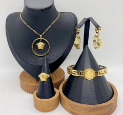 Stainless steel jewelry necklace Bracelet ring Earrings Wholesale