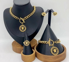 Stainless steel jewelry necklace Bracelet ring Earrings Wholesale