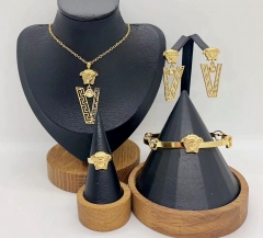 Stainless steel jewelry necklace Bracelet ring Earrings Wholesale