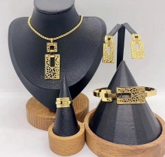 Stainless steel jewelry necklace Bracelet ring Earrings Wholesale
