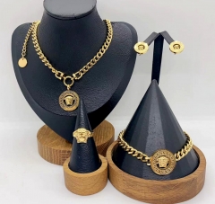 Stainless steel jewelry necklace Bracelet ring Earrings Wholesale