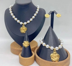 Stainless steel jewelry necklace Bracelet ring Earrings Wholesale