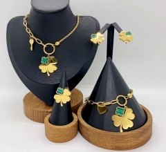 Stainless steel jewelry necklace Bracelet ring Earrings Wholesale