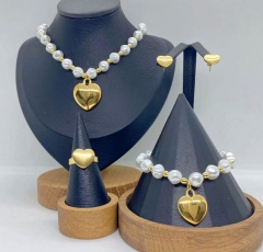 Stainless steel jewelry necklace Bracelet ring Earrings Wholesale