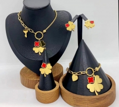 Stainless steel jewelry necklace Bracelet ring Earrings Wholesale
