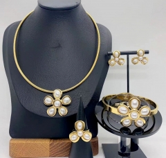 Stainless steel jewelry necklace Bracelet ring Earrings Wholesale