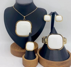 Stainless steel jewelry necklace Bracelet ring Earrings Wholesale