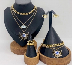 Stainless steel jewelry necklace Bracelet ring Earrings Wholesale