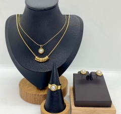 Stainless steel jewelry necklace ring Earrings Wholesale