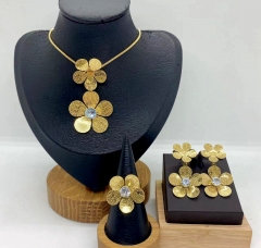Stainless steel jewelry necklace ring Earrings Wholesale