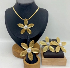 Stainless steel jewelry necklace ring Earrings Wholesale