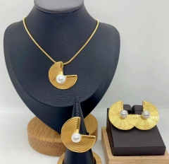 Stainless steel jewelry necklace ring Earrings Wholesale