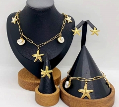 Stainless steel jewelry necklace Bracelet ring Earrings Wholesale