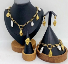 Stainless steel jewelry necklace Bracelet ring Earrings Wholesale