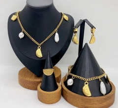 Stainless steel jewelry necklace Bracelet ring Earrings Wholesale
