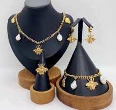 Stainless steel jewelry necklace Bracelet ring Earrings Wholesale