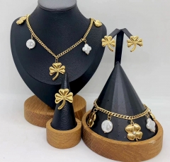 Stainless steel jewelry necklace Bracelet ring Earrings Wholesale