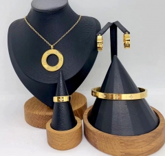 Stainless steel jewelry necklace Bracelet ring Earrings Wholesale
