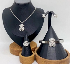 Stainless steel jewelry necklace Bracelet ring Earrings Wholesale
