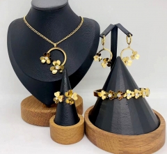 Stainless steel jewelry necklace Bracelet ring Earrings Wholesale