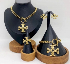 Stainless steel jewelry necklace Bracelet ring Earrings Wholesale