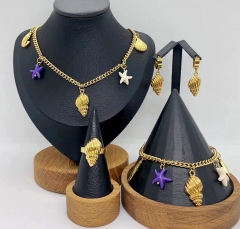 Stainless steel jewelry necklace Bracelet ring Earrings Wholesale