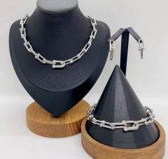 Stainless steel jewelry necklace ring Earrings Wholesale