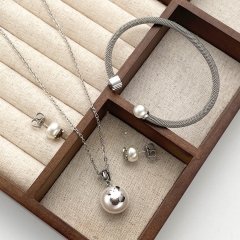 Fashion stainless steel tous  bear jewelry set for women