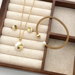 Fashion stainless steel tous  bear jewelry set for women