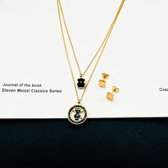 Fashion stainless steel tous  bear jewelry set for women