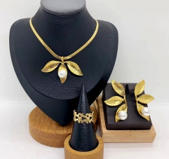 Stainless steel jewelry necklace ring Earrings Wholesale