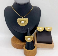 Stainless steel jewelry necklace ring Earrings Wholesale