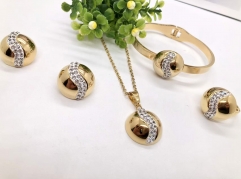 Stainless steel jewelry necklace bangle ring Earrings Wholesale