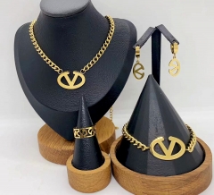 Stainless steel jewelry necklace bangle ring Earrings Wholesale