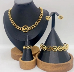 Stainless steel jewelry necklace bangle ring Earrings Wholesale