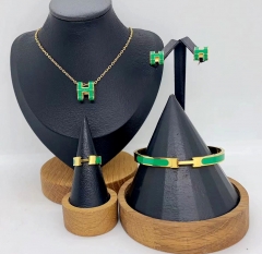 Stainless steel jewelry necklace bangle ring Earrings Wholesale