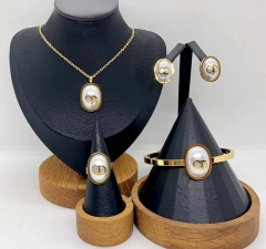 Stainless steel jewelry necklace bangle ring Earrings Wholesale