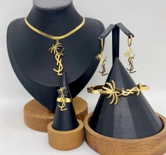 Stainless steel jewelry necklace bangle ring Earrings Wholesale