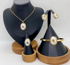 Stainless steel jewelry necklace bangle ring Earrings Wholesale