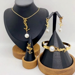 Stainless steel jewelry necklace bangle ring Earrings Wholesale