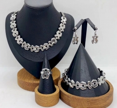 Stainless steel jewelry necklace bangle ring Earrings Wholesale