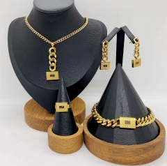 Stainless steel jewelry necklace bangle ring Earrings Wholesale