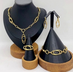 Stainless steel jewelry necklace bangle ring Earrings Wholesale