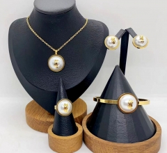 Stainless steel jewelry necklace bangle ring Earrings Wholesale