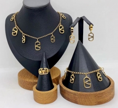 Stainless steel jewelry necklace bangle ring Earrings Wholesale